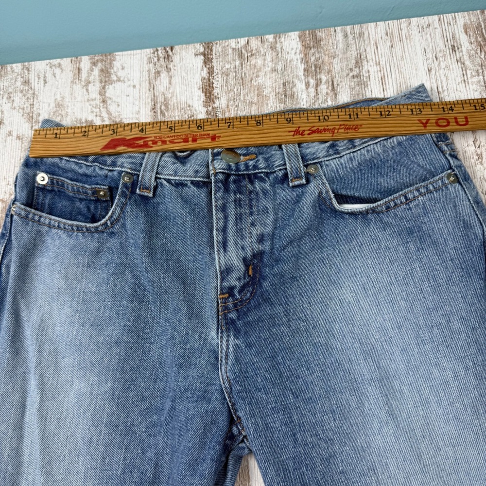 London Jean Vintage Straight Leg Patchwork Sexy Spell Out Jeans 4 Indie Sleaze‎ - Picture 6 of 9